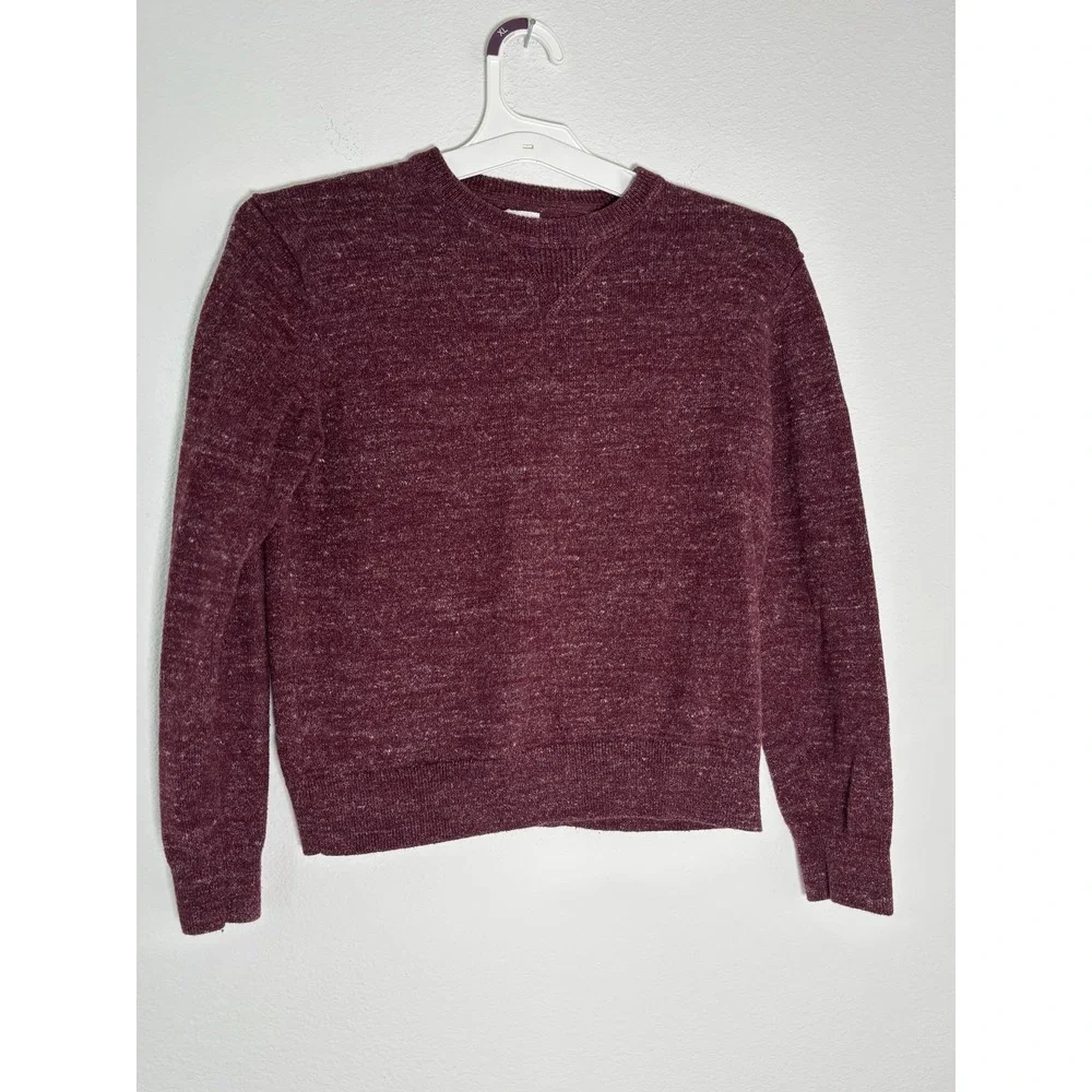 Gap Sweater Unisex Kids XL Maroon Knitted Long Sleeve‎ Cozy Warm Outdoor Winter